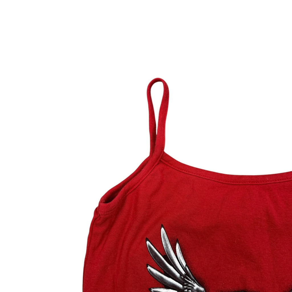 Harley Davidson Y2K Kegel Rockford Cami Tank Top Red Biker Graphic XS