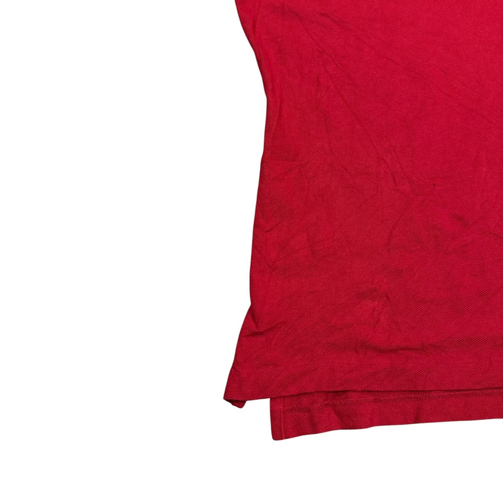 Ralph Lauren Y2K Polo Shirt Short Sleeve Red Cotton XL