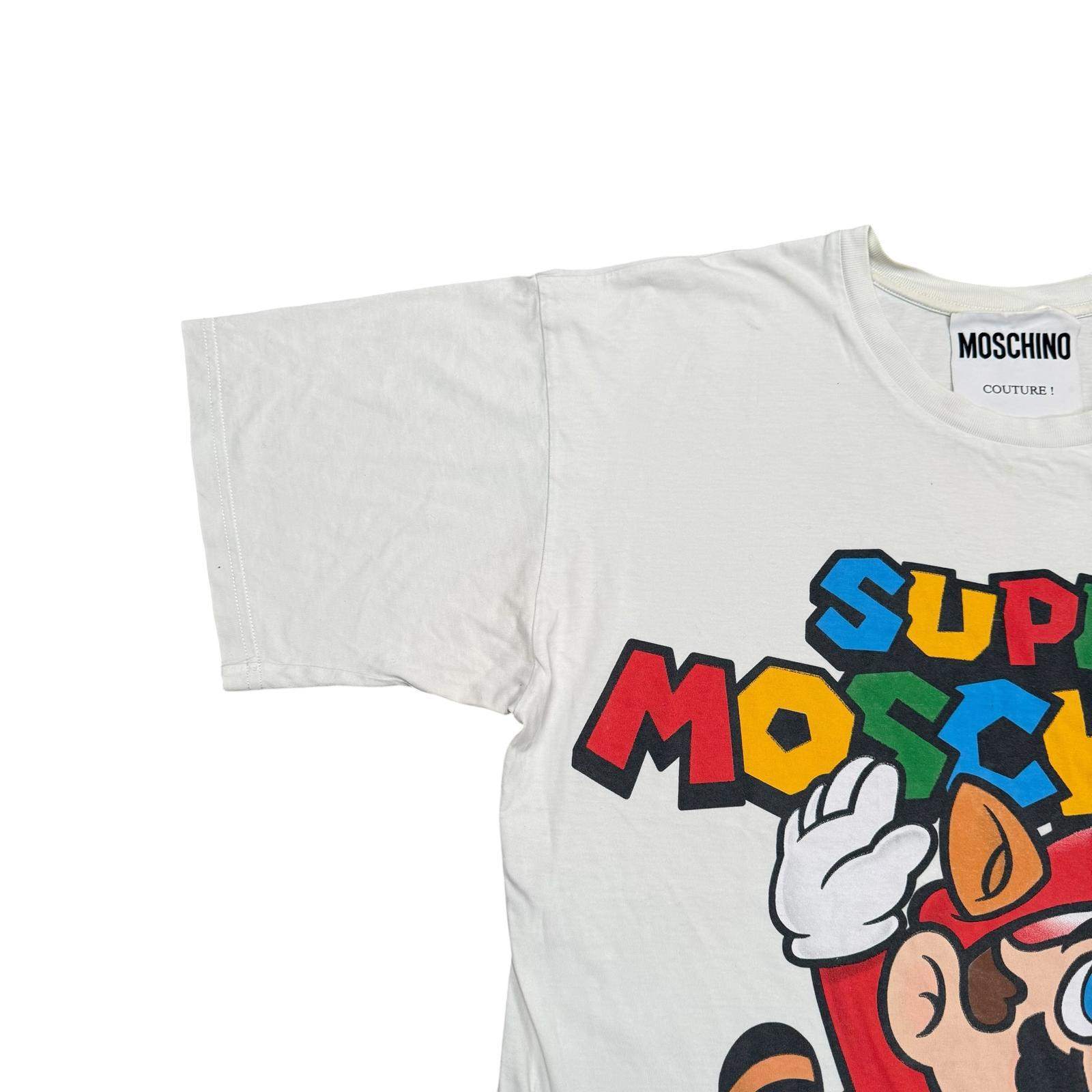 Moschino Couture Milano Super Moschino T-Shirt Graphic White Large