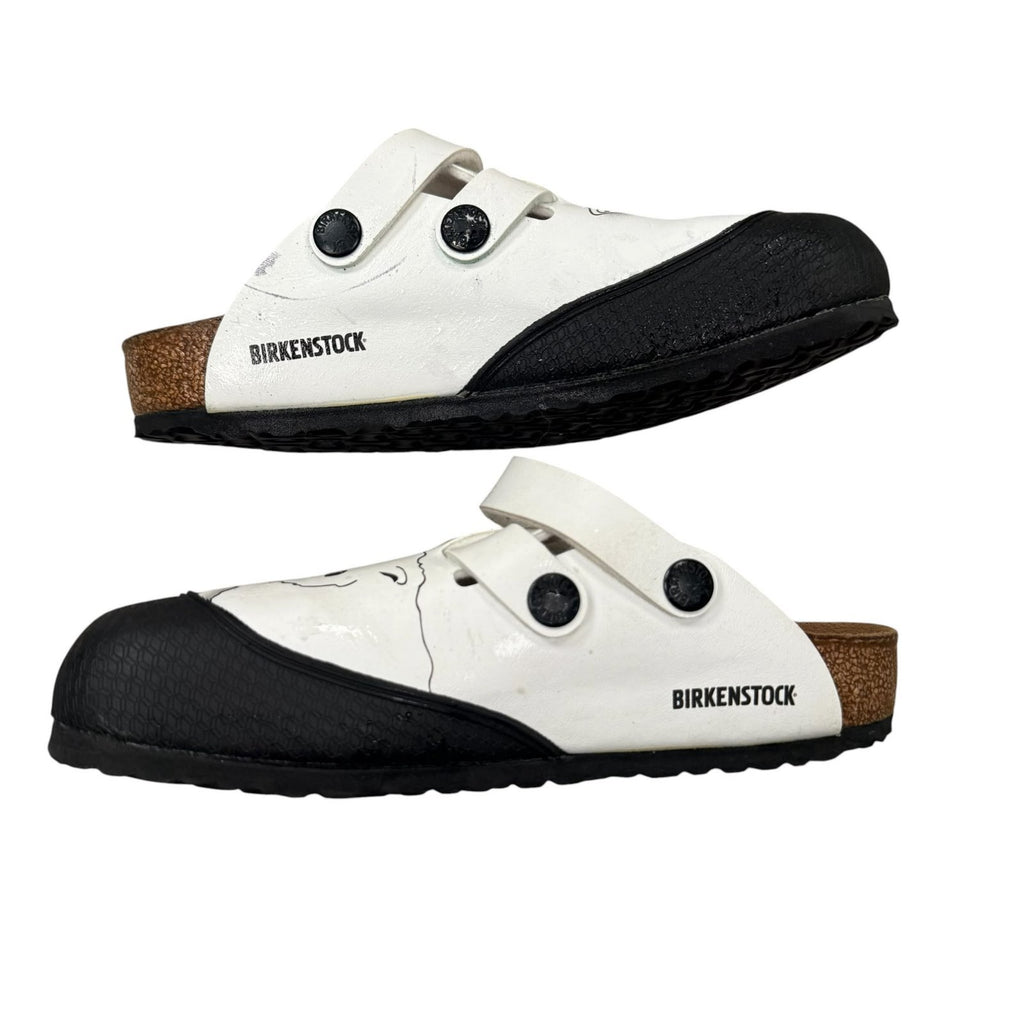 Birkenstock Kids Clogs Polar Bear Print Birko-Flor White and Black UK 13 EU 32