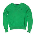 Ralph Lauren Sport Y2K V-Neck Jumper Cotton Green Medium