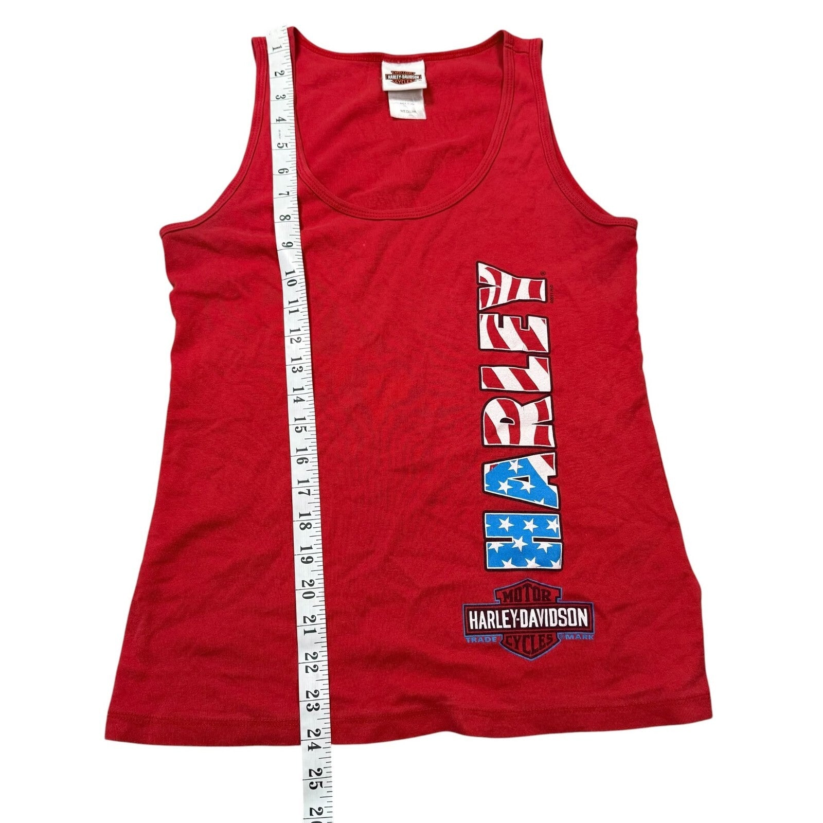 Harley-Davidson Vintage Y2K Tank Top Biker Graphic Medium