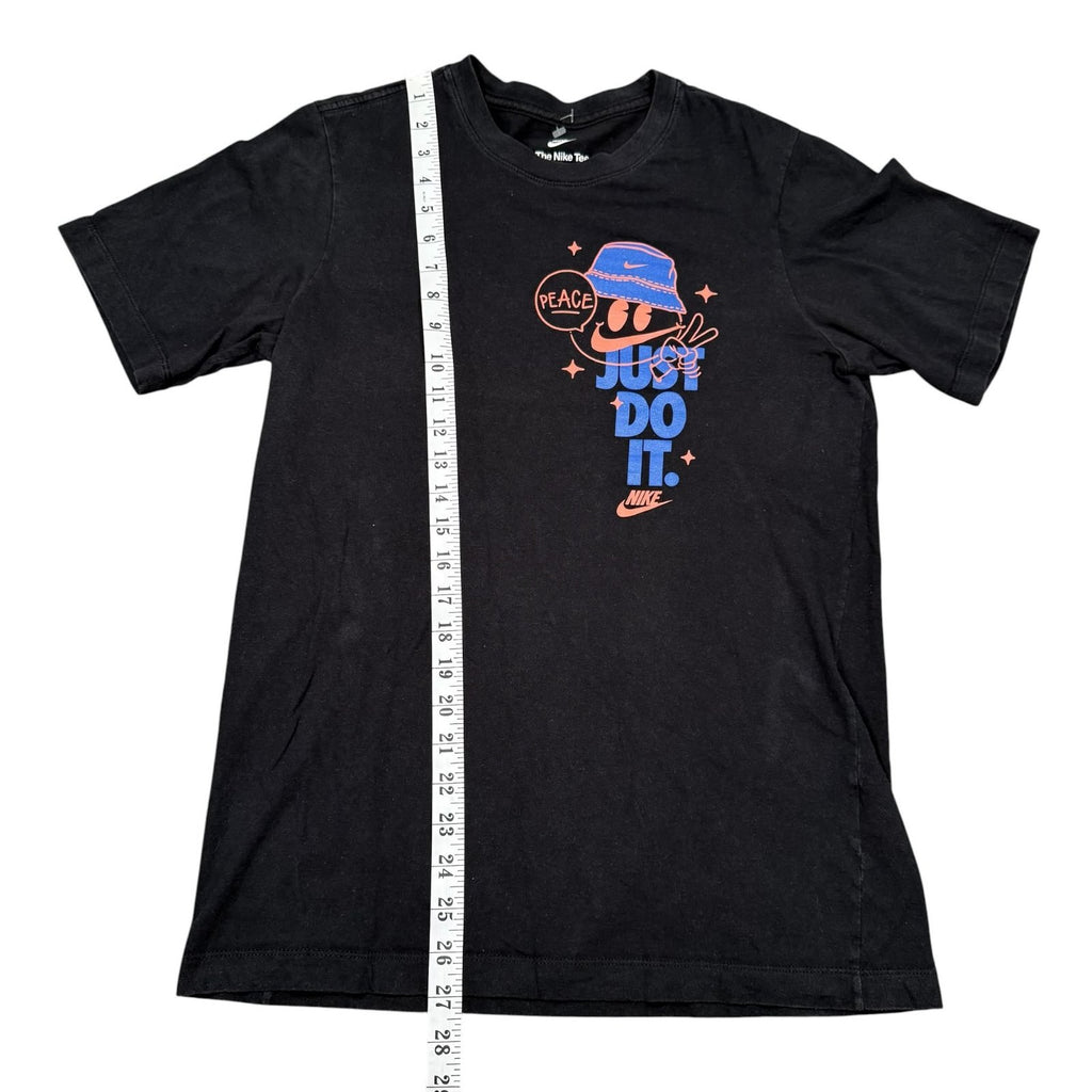 Nike Just Do It T-Shirts Graphic Peace Bucket Hat Black Tee Small