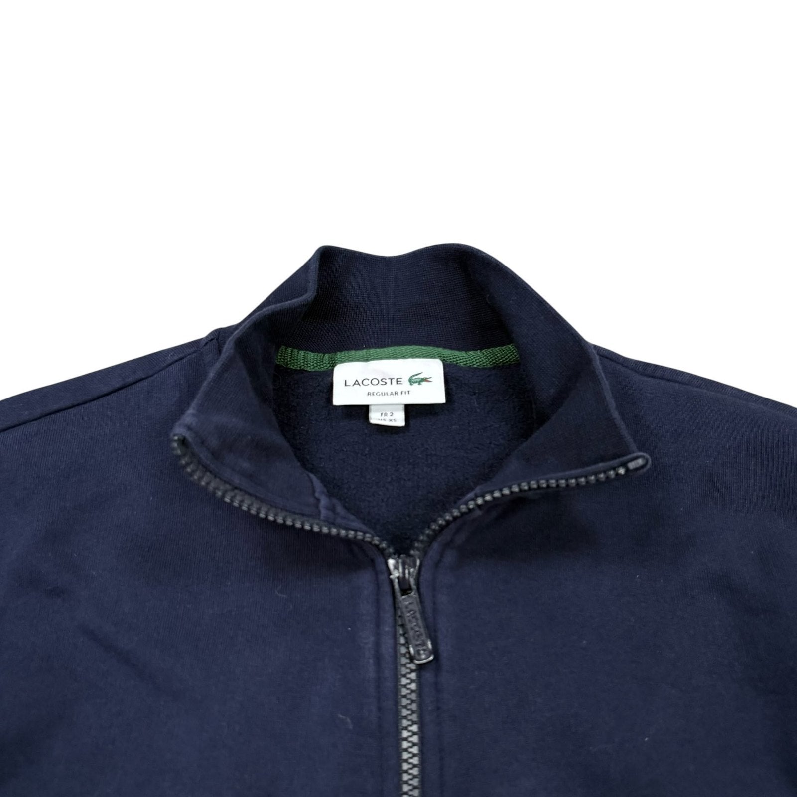 Lacoste Jumper Cardigan Zip Up Regular Fit Navy Blue XS