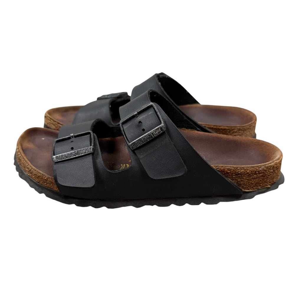 Birkenstock Arizona Sandals Double Strap Black Birko-Flor Size 4