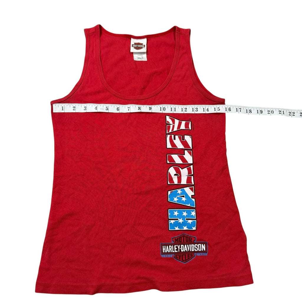 Harley-Davidson Vintage Y2K Tank Top Biker Graphic Medium