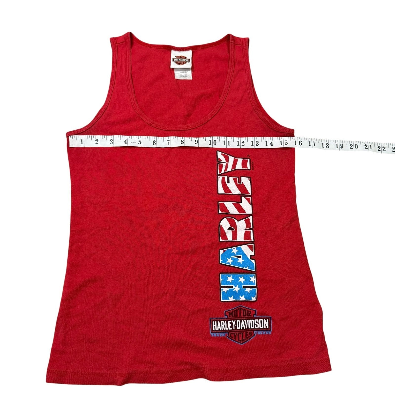Harley-Davidson Vintage Y2K Tank Top Biker Graphic Medium
