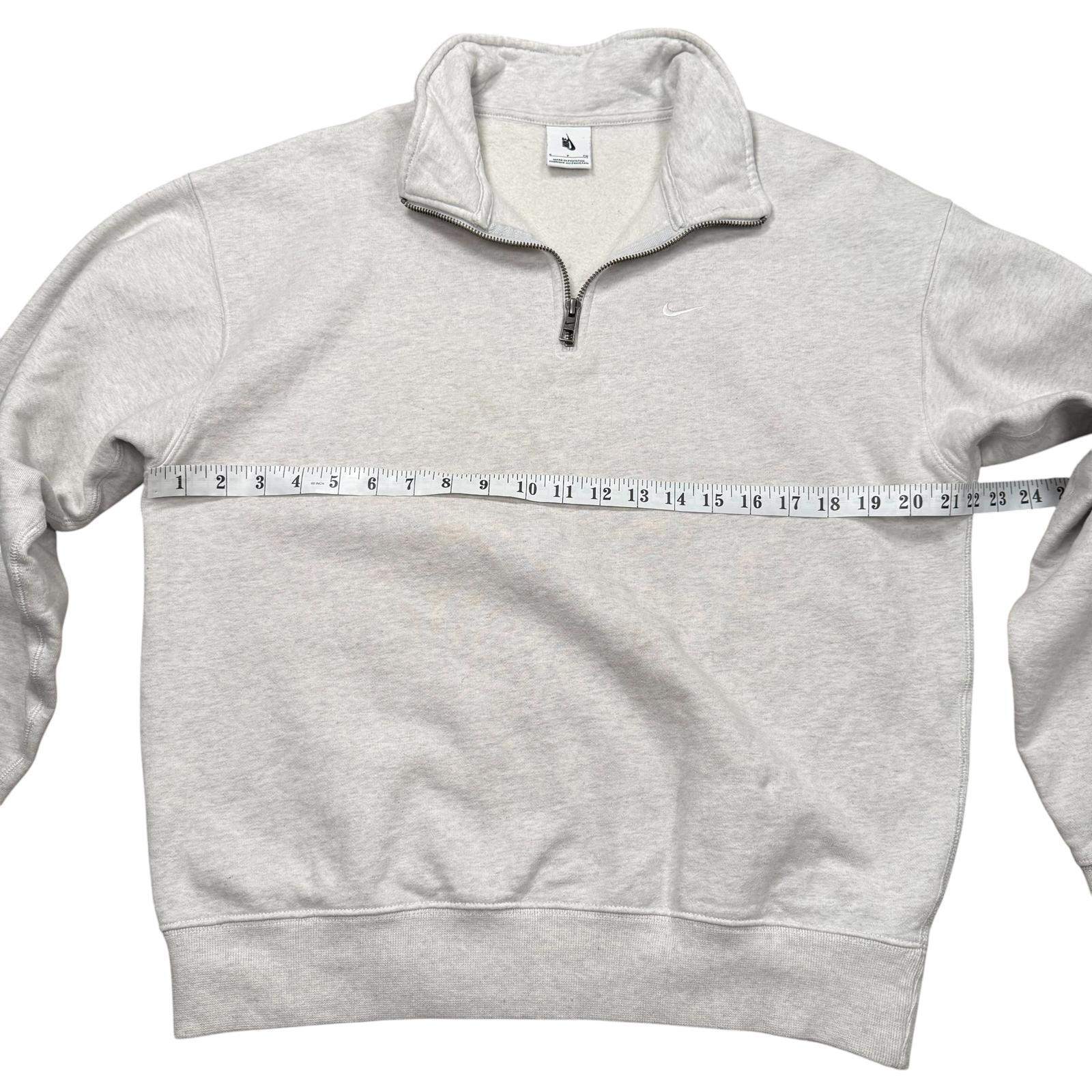 Nike Sweatshirt 1/4 Zip Pullover Long Sleeve Grey Heather Small