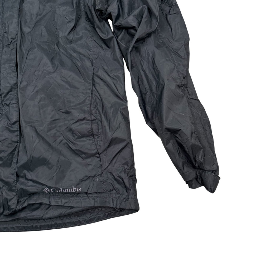 Columbia Omni-Tech Y2K Waterproof Hooded Rain Jacket Black Small