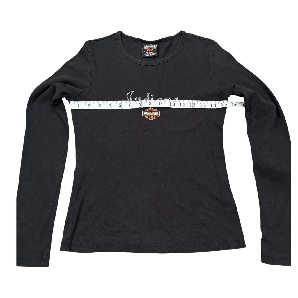 Harley Davidson Kokomo T-Shirt Long Sleeve Indiana Black Medium