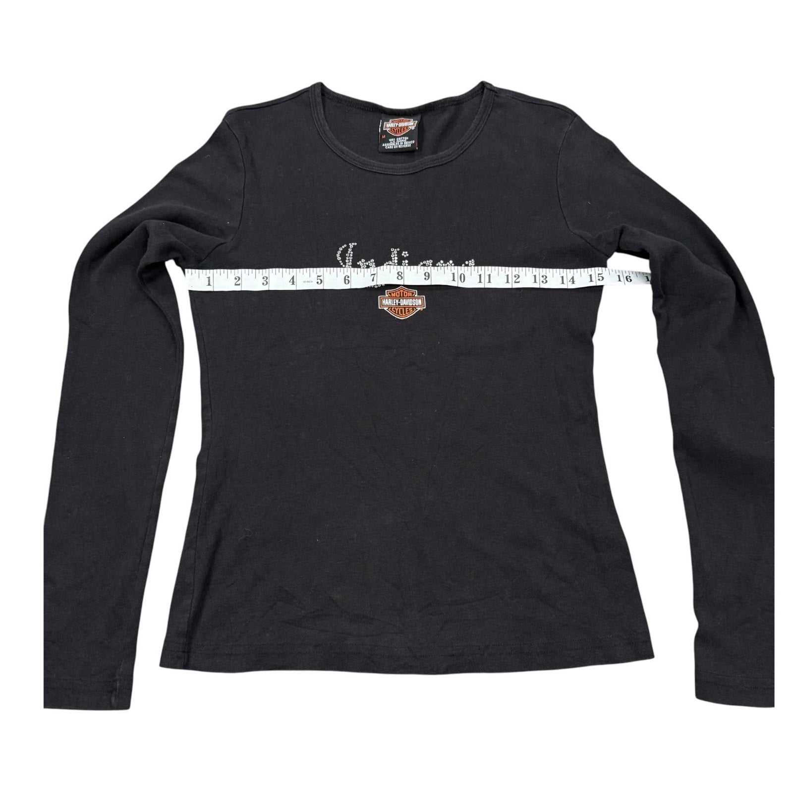 Harley Davidson Kokomo T-Shirt Long Sleeve Indiana Black Medium