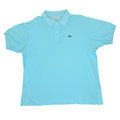 Lacoste Polo Shirt Short Sleeve Light Blue Cotton Size XL