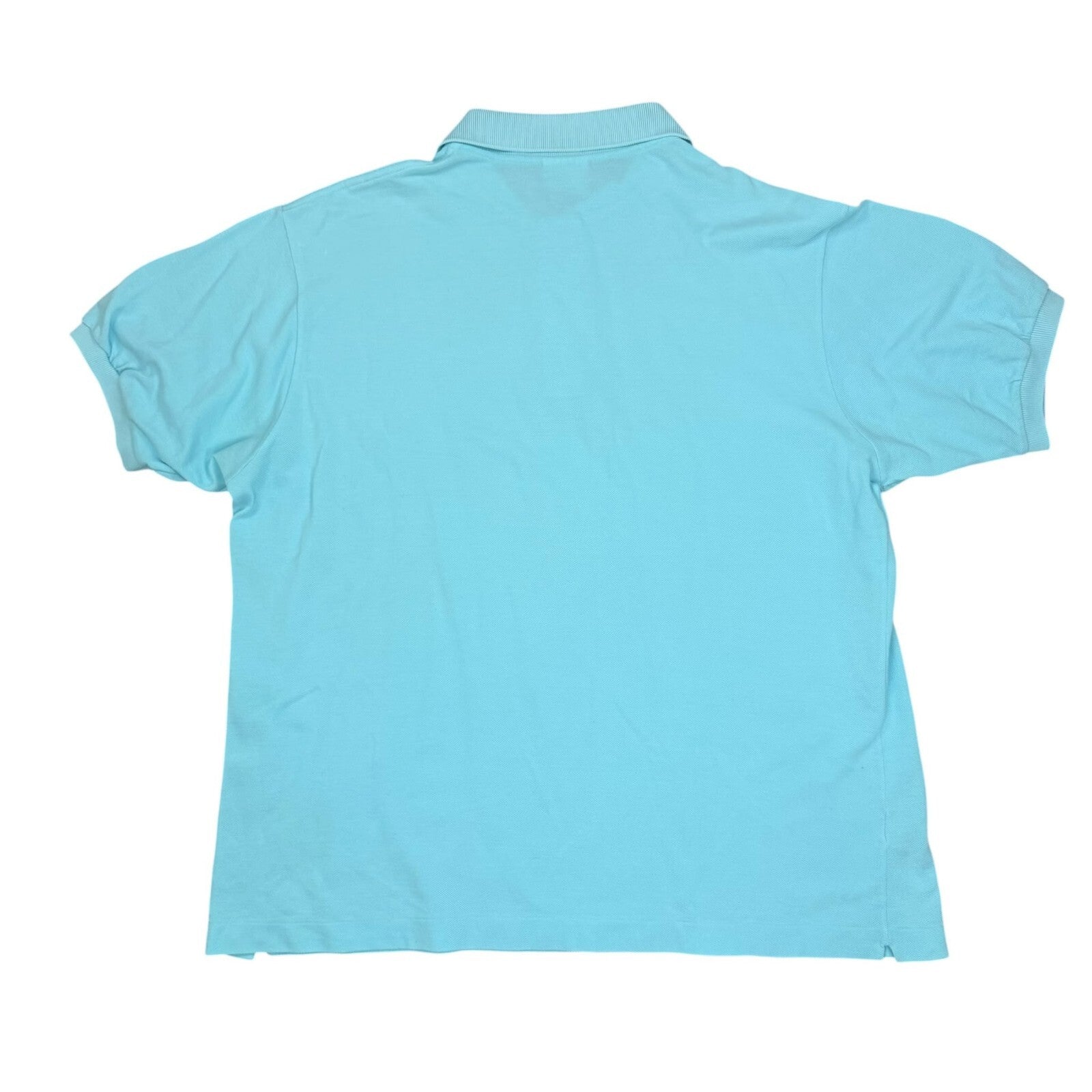 Lacoste Polo Shirt Short Sleeve Light Blue Cotton Size XL