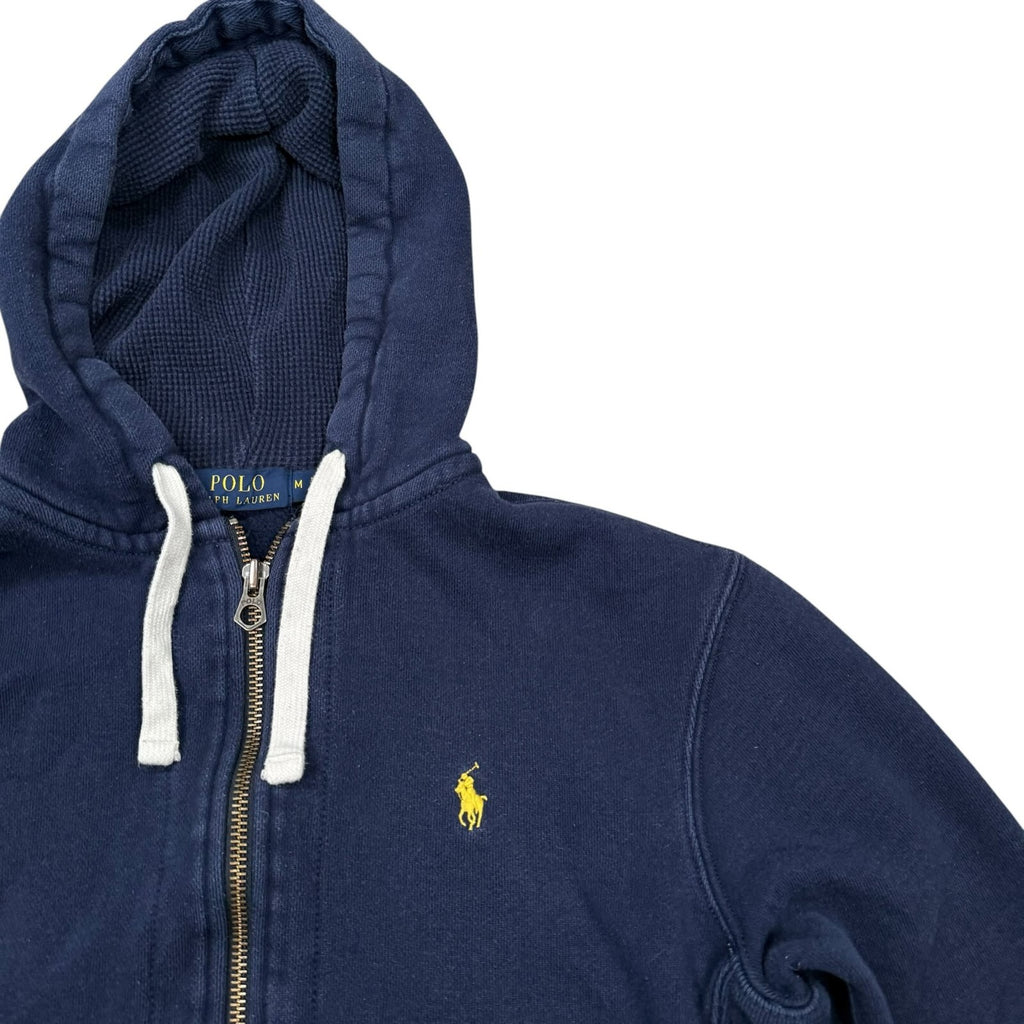Polo Ralph Lauren Hoodie Full Zip Up Navy Blue Medium