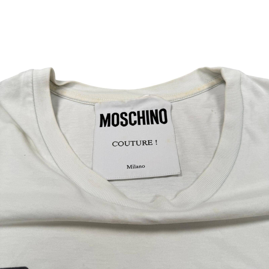 Moschino Couture Milano Super Moschino T-Shirt Graphic White Large