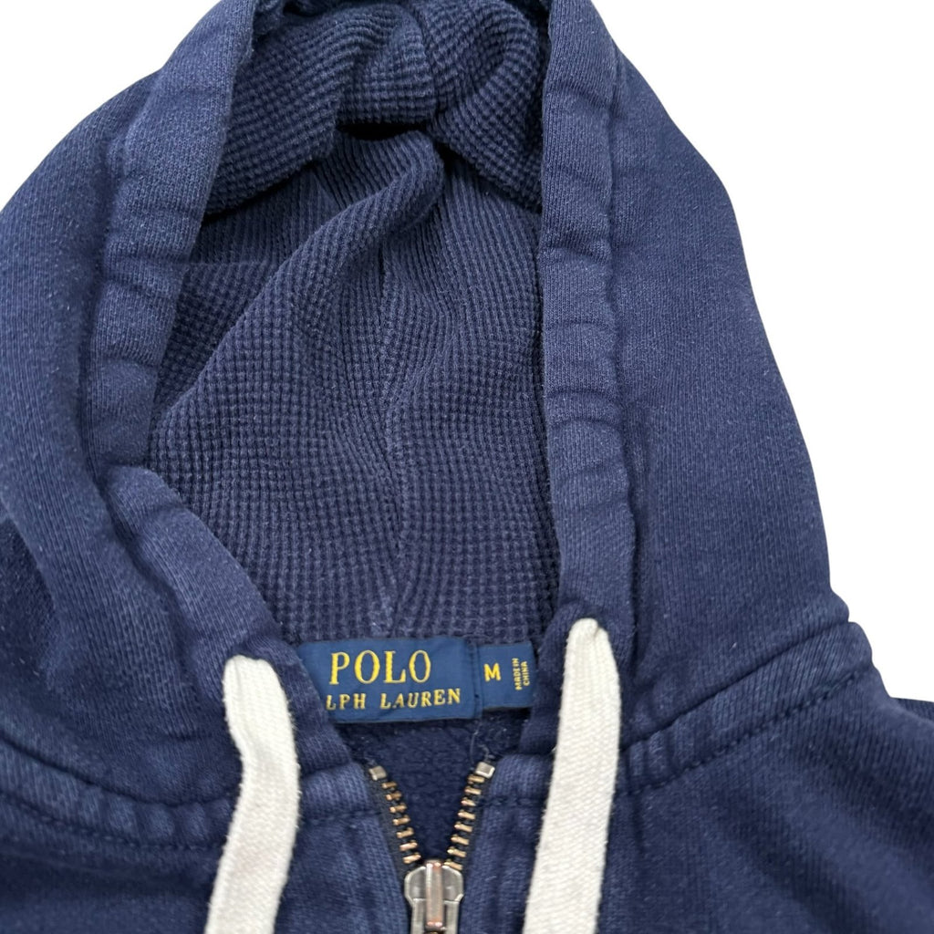 Polo Ralph Lauren Hoodie Full Zip Up Navy Blue Medium