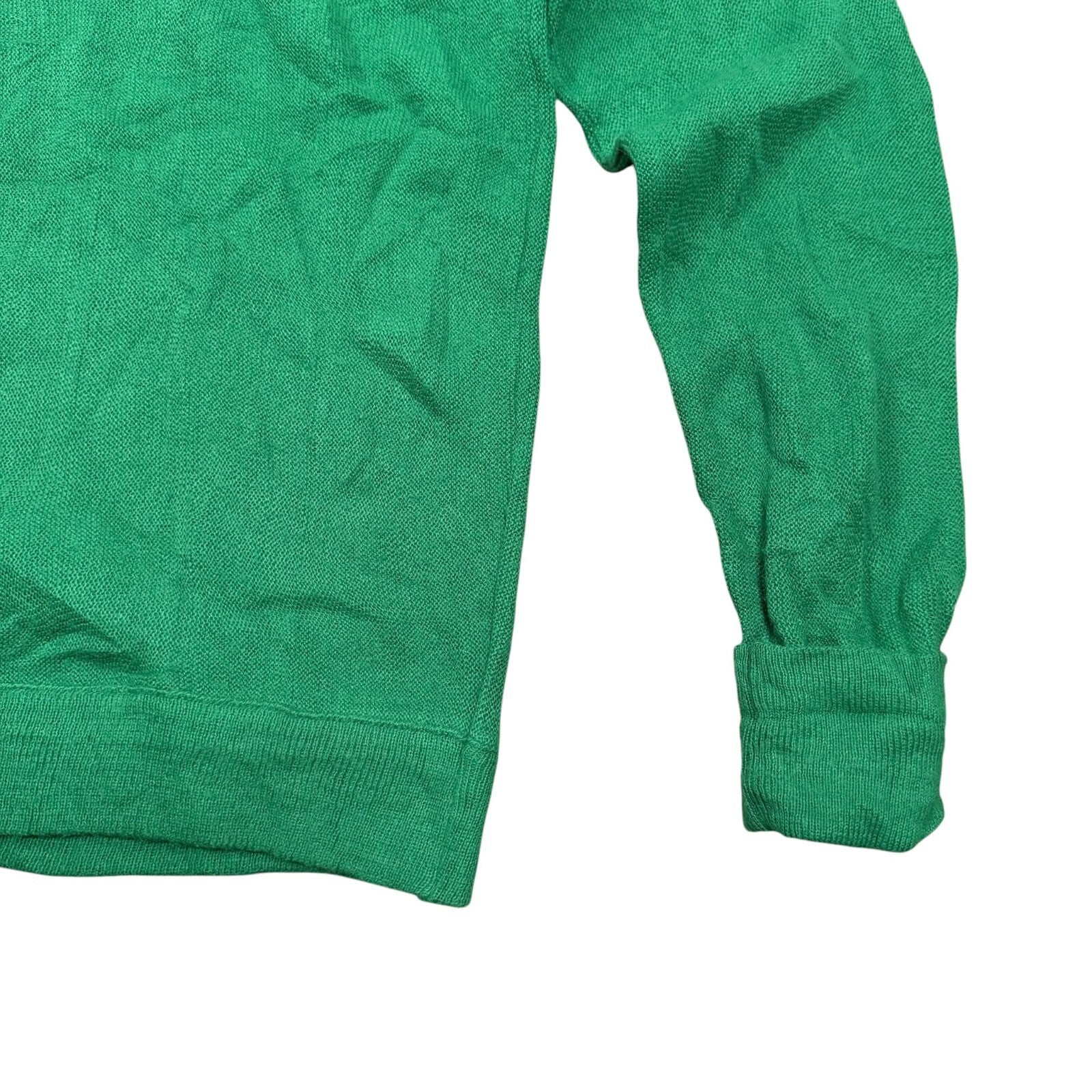 Lacoste Izod Vintage V-Neck Knit Jumper Cardigan Green Medium