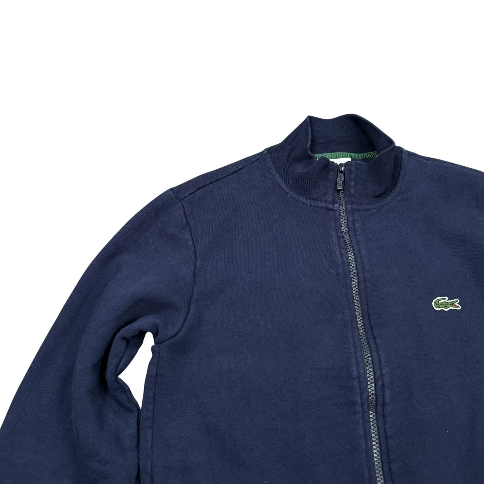 Lacoste Jumper Cardigan Zip Up Regular Fit Navy Blue XS