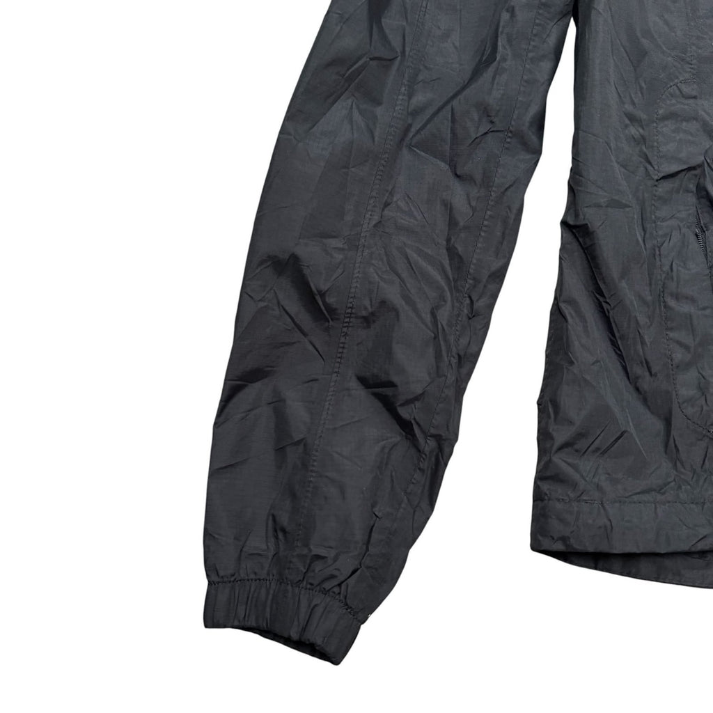 The North Face Y2K Hooded Waterproof Rain Jacket Black Turquoise XS