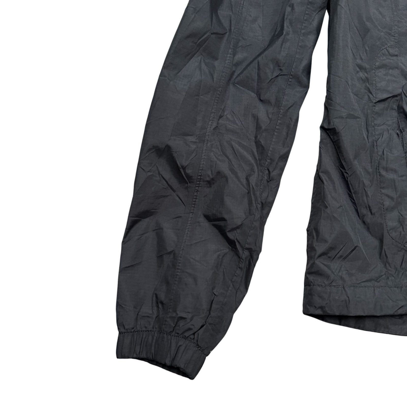 The North Face Y2K Hooded Waterproof Rain Jacket Black Turquoise XS
