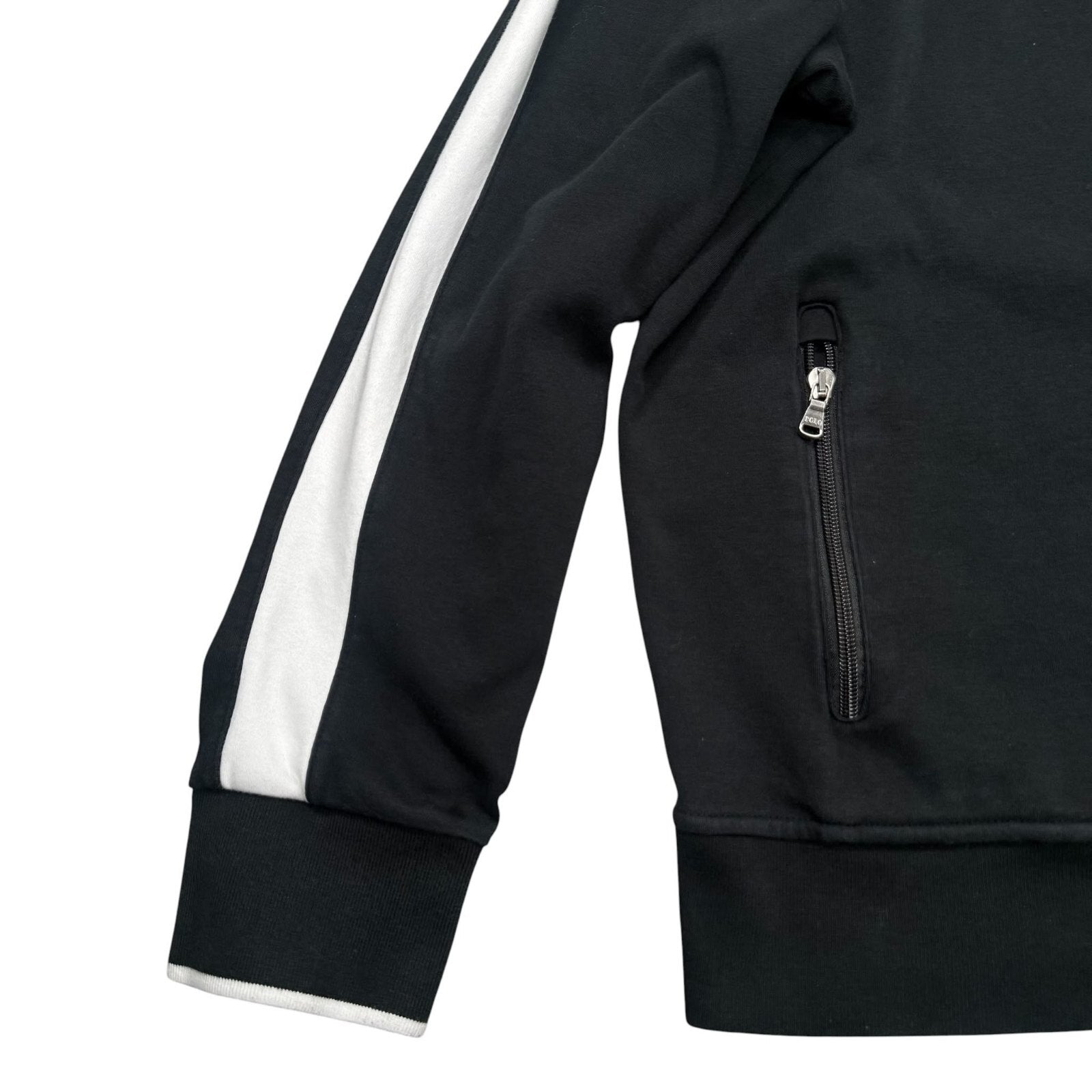 Polo Ralph Lauren Track Jacket Custom Fit Full Zip Black Large
