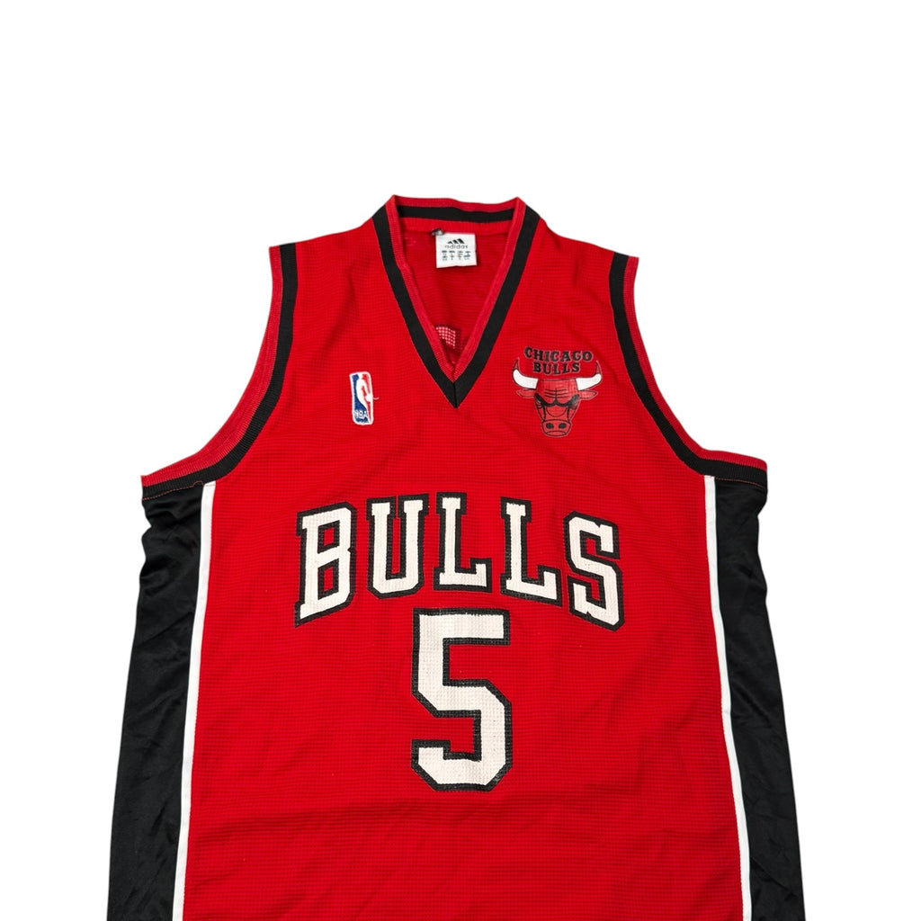 Chicago Bulls Jersey Boozer 5 NBA Adidas Red Vintage Womens 16