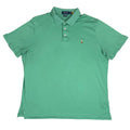 Ralph Lauren Polo Shirt Green Yellow Pony Vintage Mens Large