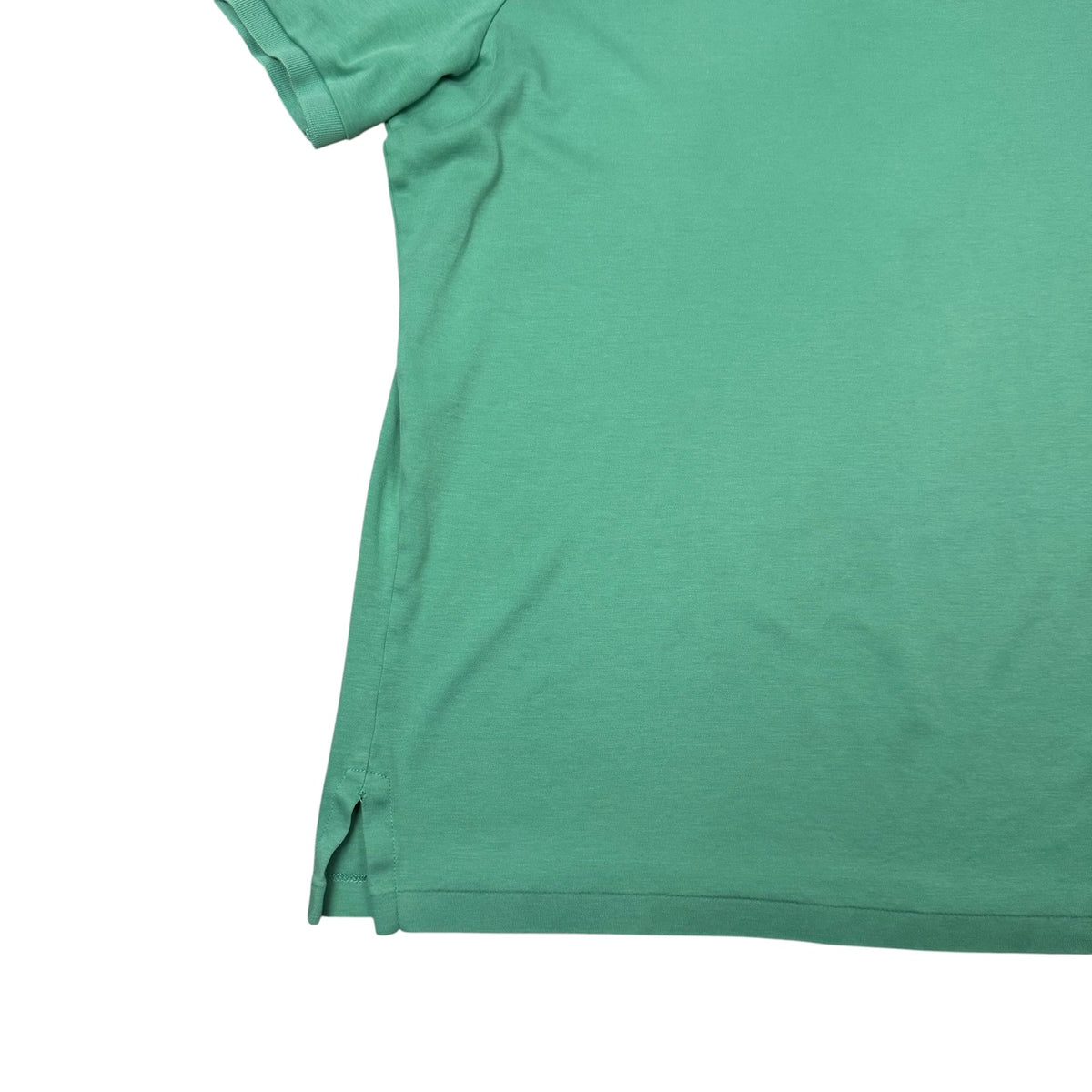 Ralph Lauren Polo Shirt Green Yellow Pony Vintage Mens Large