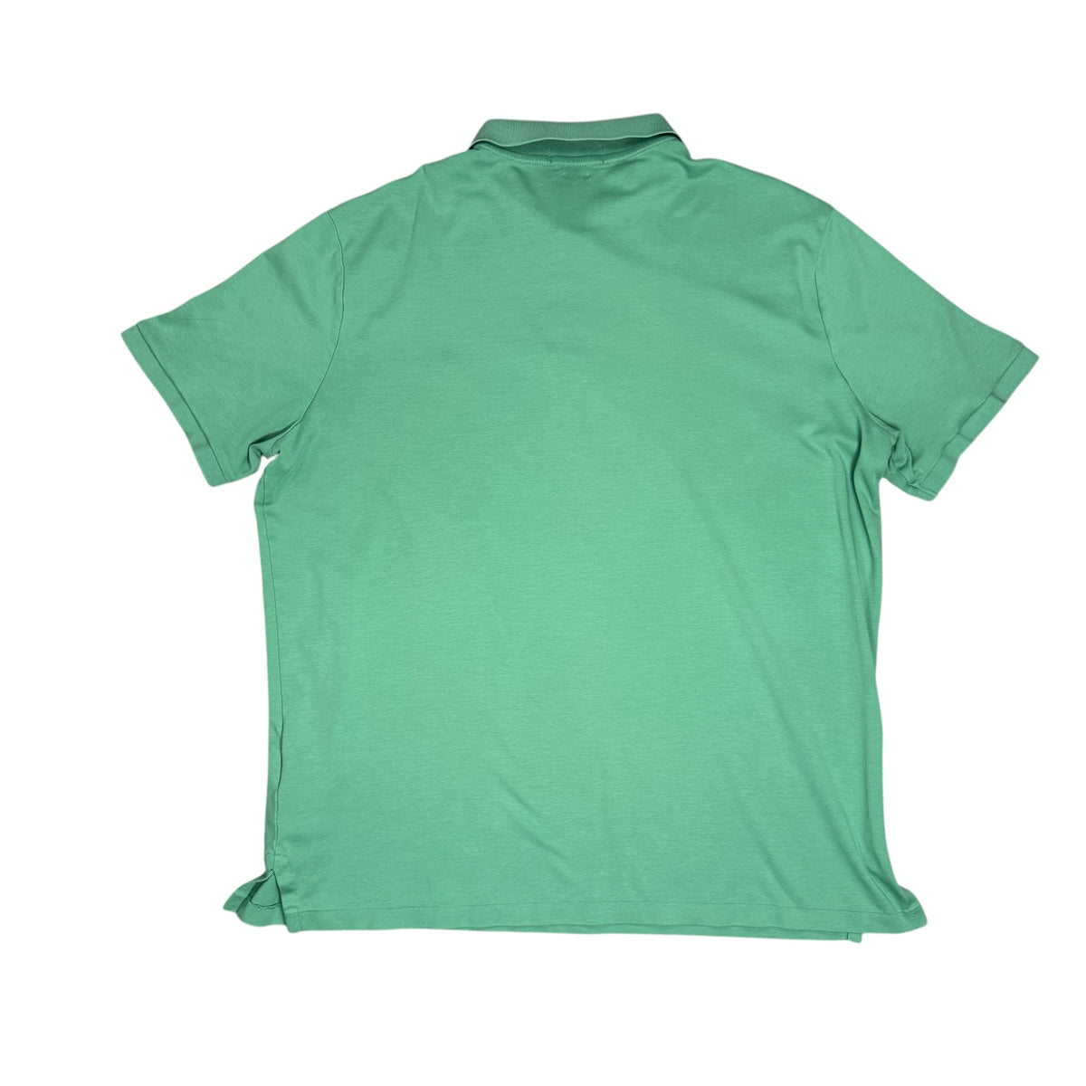 Ralph Lauren Polo Shirt Green Yellow Pony Vintage Mens Large