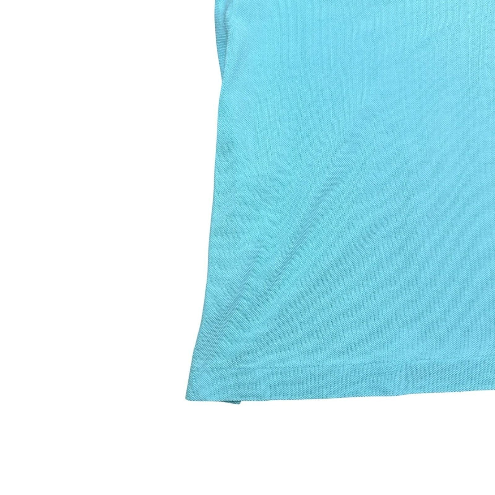 Lacoste Polo Shirt Short Sleeve Light Blue Cotton Size XL